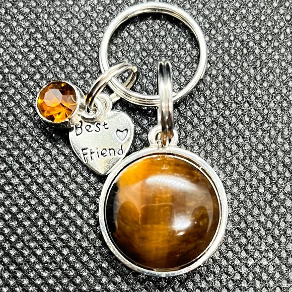 Artisan Other - Pet Collar Charm Tigers Eye